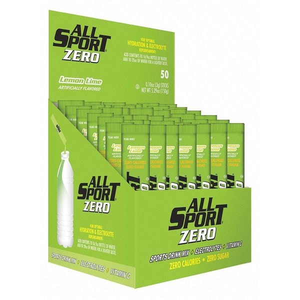All Sport Sports Drink Mix, Lemon-Lime Flavor, PK50 - 10125023