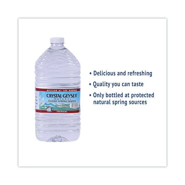 Crystal Geyser Alpine Spring Water, 1 Gal Bottle, 6PK - 12514