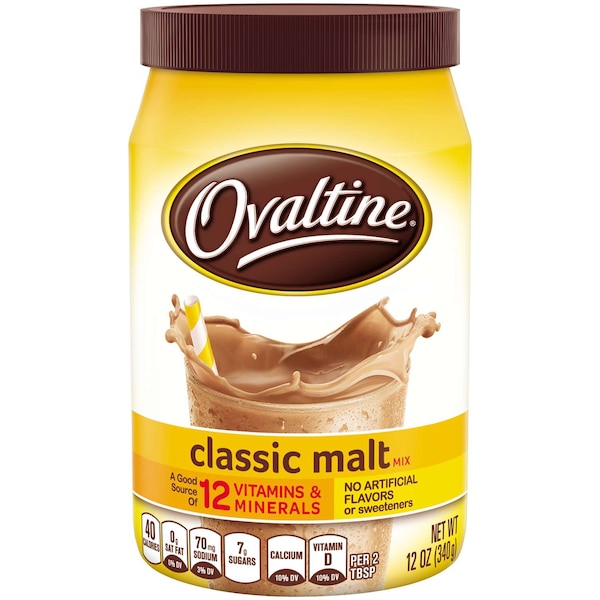 Nestle Nestle Novartis Ovaltine Classic Milk Flavoring Malt 12 oz. Bags, PK6 - 10051746033729