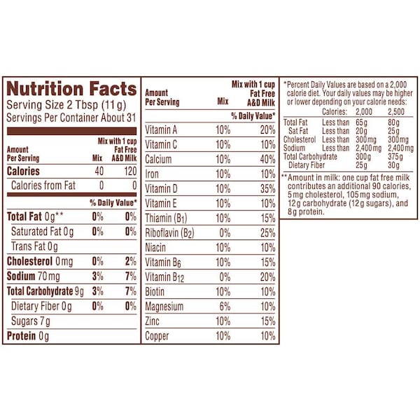 Nestle Nestle Novartis Ovaltine Classic Milk Flavoring Malt 12 oz. Bags, PK6 - 10051746033729
