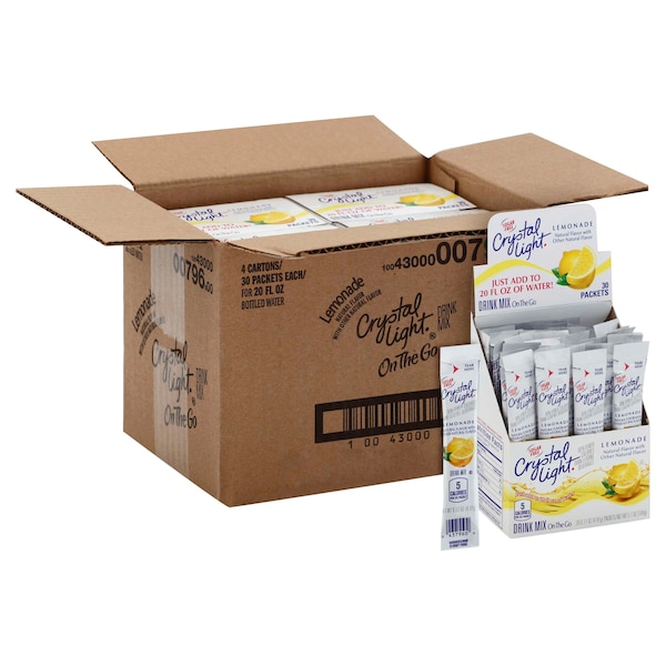 Crystal Light Crystal Light Kosher Drink Lemonade On The Go .17 oz., PK120 - 10043000007966