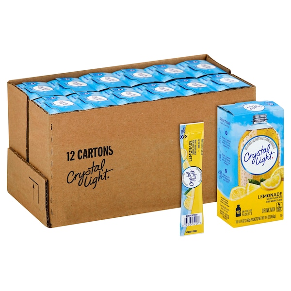 Crystal Light Crystal Light Lemonade Beverage On The Go .14 oz., PK120 - 00043000053843