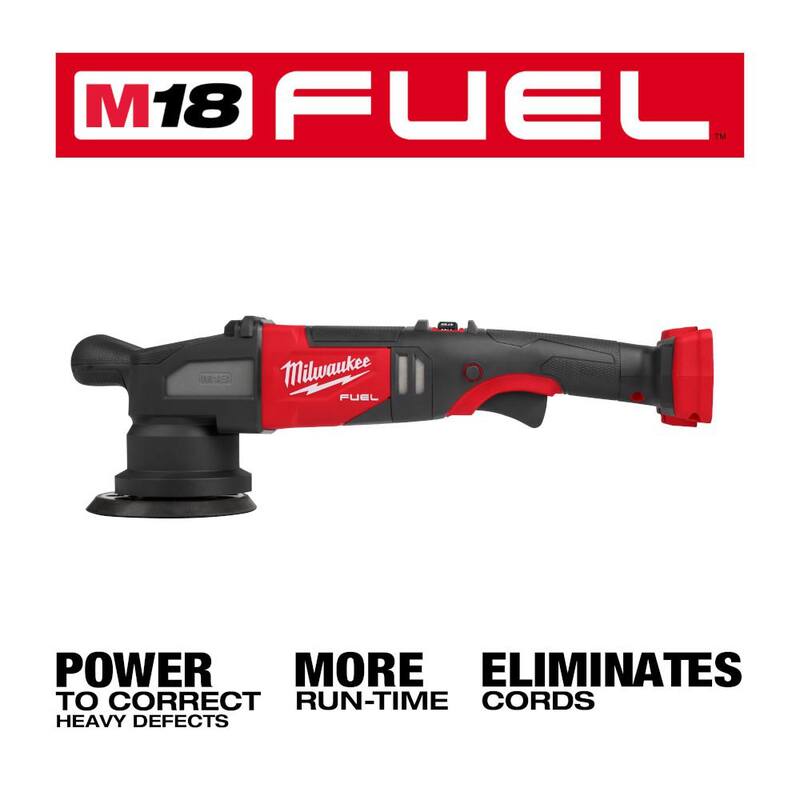 Lustradora Milwaukee M18 FUEL18V Lithium-Ion Brushless inalámbrica de 15MM DA (solo herramienta) con batería HIGH OUTPUT XC de 8.0 Ah - 2684-20-48-11-1880.