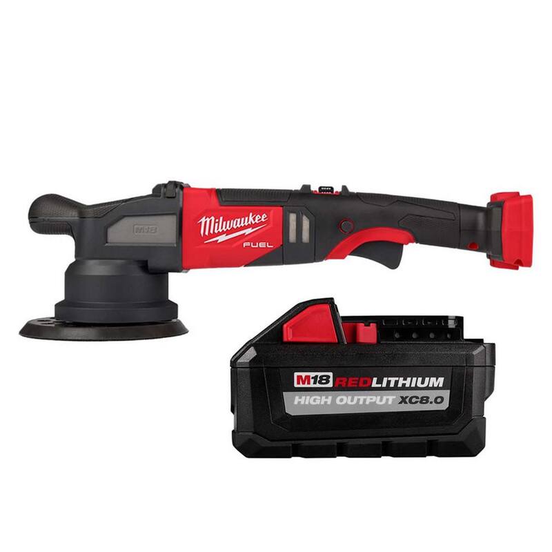 Pulidora inalámbrica Milwaukee M18 FUEL 18V de iones de litio sin escobillas de 21 mm con batería de alto rendimiento XC 8.0 Ah - 2685-20-48-11-1880