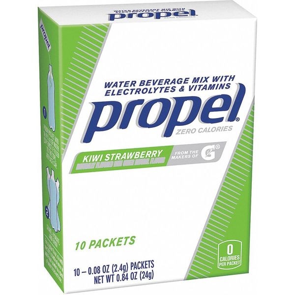 Propel Beverage Powder Mix with Electrolytes 16 oz., Kiwi Strawberry, Pk10 - 01088