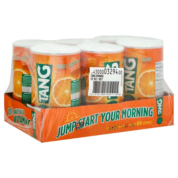 Tang Beverage Tang Orange 72 oz. 4.5lbs, PK6 - 00043000032947