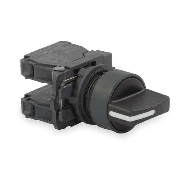 Interruptor selectivo no iluminado Schneider Electric, 22mm, 3 posiciones, palanca - XB5AD53.