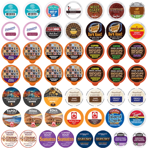 Perfect Sampler Perfect Samplers High Caffeine Coffee Variety Pack-50 Ct - WM-PS-EXBOLD-50