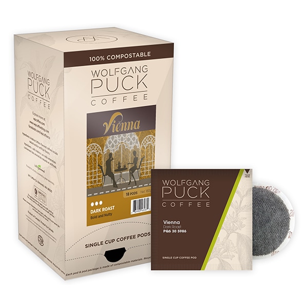 Wolfgang Puck Coffee Vienna Coffee House Soft Coffee Pods, PK108 PK - 016437