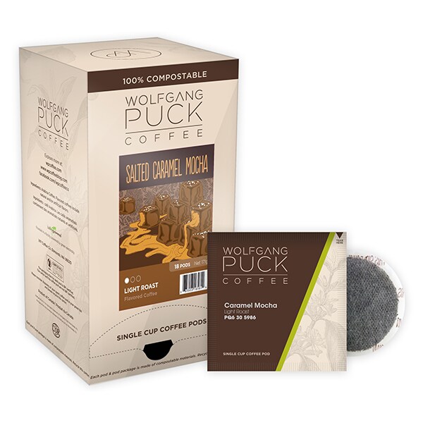 Wolfgang Puck Coffee Salted Caramel Mocha Soft Coffee Pods, PK108 PK - 016461