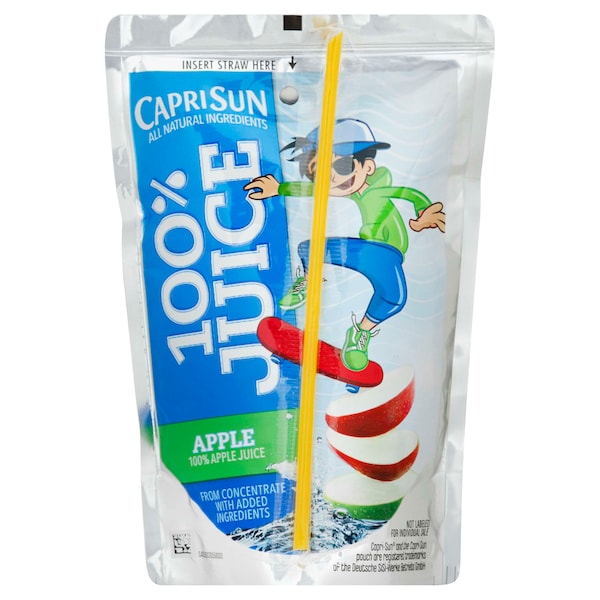 Capri Sun Capri Sun Beverage 100% Apple 6 oz. 60 fl. oz., PK4 - 00087684003954