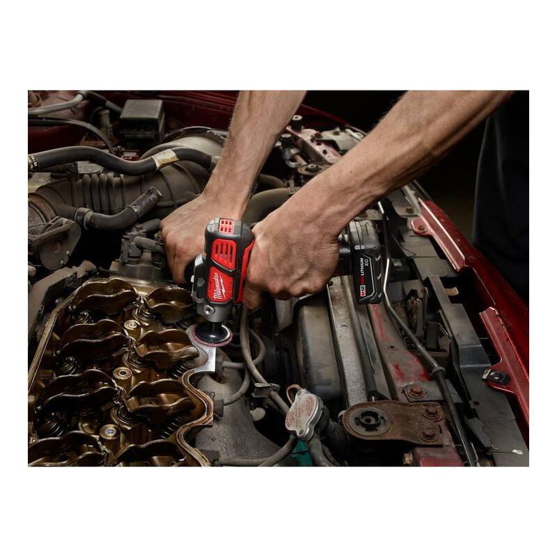 Pulidora/Lijadora inalámbrica de velocidad variable Milwaukee M12 de 12 volts con batería de ion de litio M12 12V CP de alta potencia de 2.5 Ah - 2438-20-48-11-2425