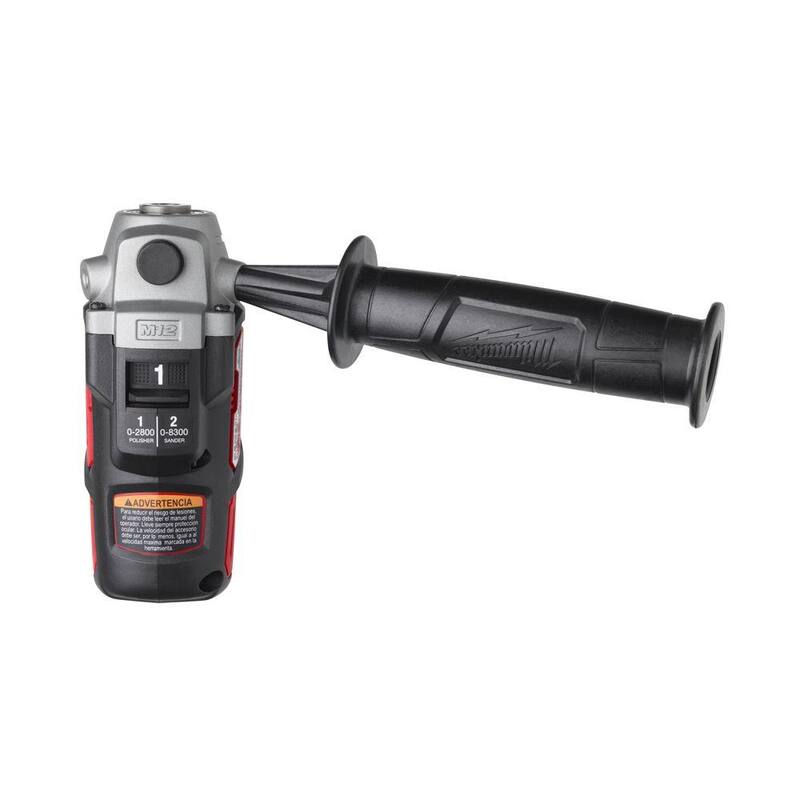 Pulidora/Lijadora inalámbrica de velocidad variable Milwaukee M12 de 12 volts con batería de ion de litio M12 12V CP de alta potencia de 2.5 Ah - 2438-20-48-11-2425