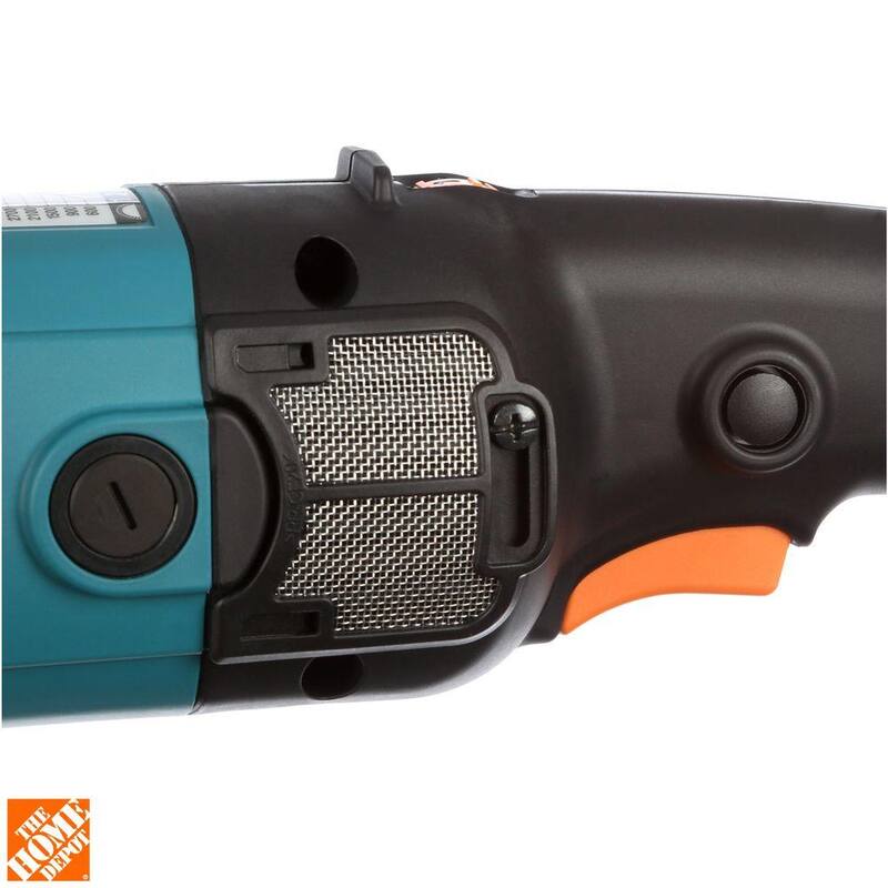 Pulidor de velocidad variable Makita de 10 amperes y 7 pulgadas con asa lateral, bonete de lana y bolsa de contratista de 21 pulgadas - 9237CX3