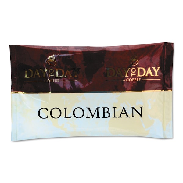 Day To Day Coffee Pure Coffee, Colombian Blend, 1.5 oz., PK42, Colombian Blend, Packet, Regular, Coffee, 1.5 oz, 42 PK - PCO23001