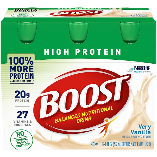 Boost Boost High Protein Vanilla Nutritional Beverage 8 fl. oz., PK24 - 00041679941362