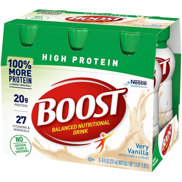 Boost Boost High Protein Vanilla Nutritional Beverage 8 fl. oz., PK24 - 00041679941362