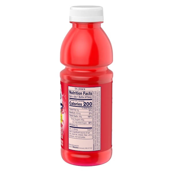 Welchs Welch's Fruit Punch PET Bottle Drink 16 fl. oz. Bottle, PK12 - WPD30197