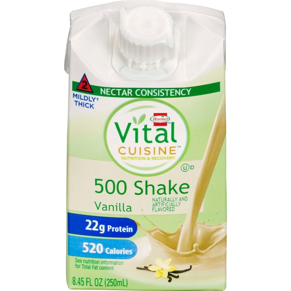 Hormel Hormel Vital Cuisine 500 -Vanilla Shake - IDDSI Level 2, PK27 - 72504