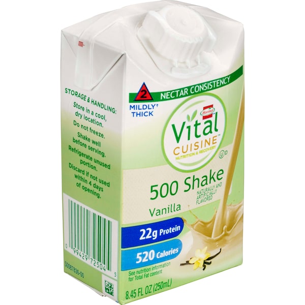 Hormel Hormel Vital Cuisine 500 -Vanilla Shake - IDDSI Level 2, PK27 - 72504