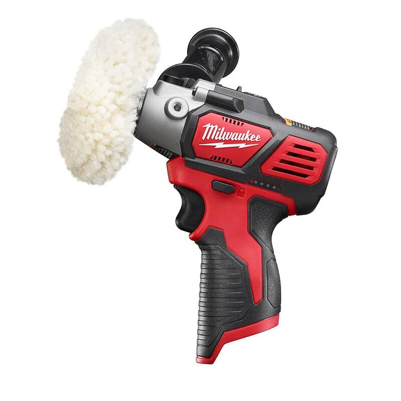 Milwaukee M18 FUEL Pulidor inalámbrico sin escobillas de 18V de litio de 7 pulgadas con velocidad variable y Kit de 2 herramientas - 2738-20-2438-20