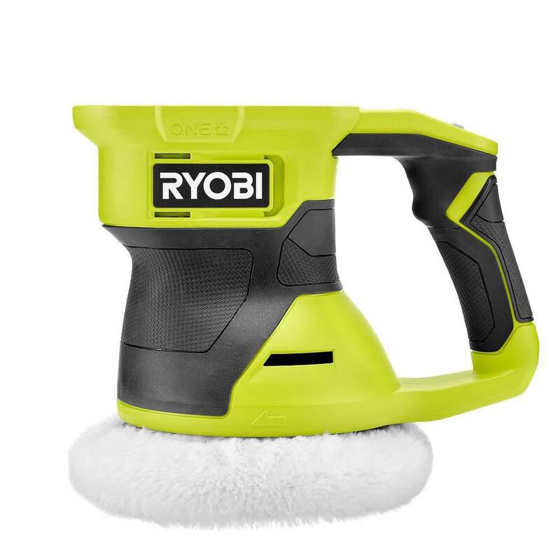 RYOBI ONE+ 18V Inalámbrico 6 pulgadas 2 velocidades Pulidor orbital al azar con juego de Gorros de 2 piezas - PCL460B-A92201