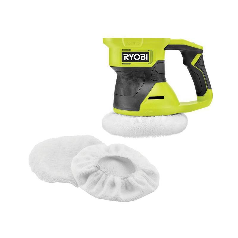 RYOBI ONE+ 18V Inalámbrico 6 pulgadas 2 velocidades Pulidor orbital al azar con juego de Gorros de 2 piezas - PCL460B-A92201