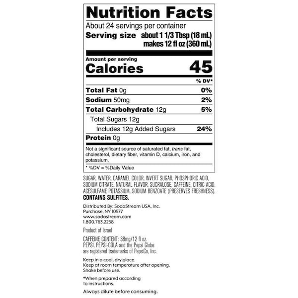 Sodastream SodaStream Pepsi Soda Mix 440 ml 1 pk - 1924201010