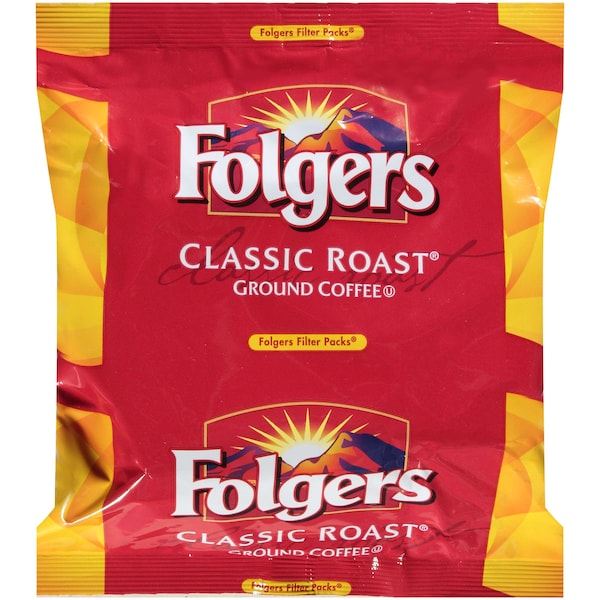 Folgers Caffeinated Regular Classic Roast Coffee Filter Pack 1.05 oz., PK160 - 2550006115