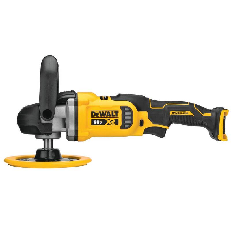 DEWALT 20V MAX XR Pulidora rotativa inalámbrica sin escobillas de 7 pulgadas con velocidad variable (Herramienta solamente) - DCM849B
