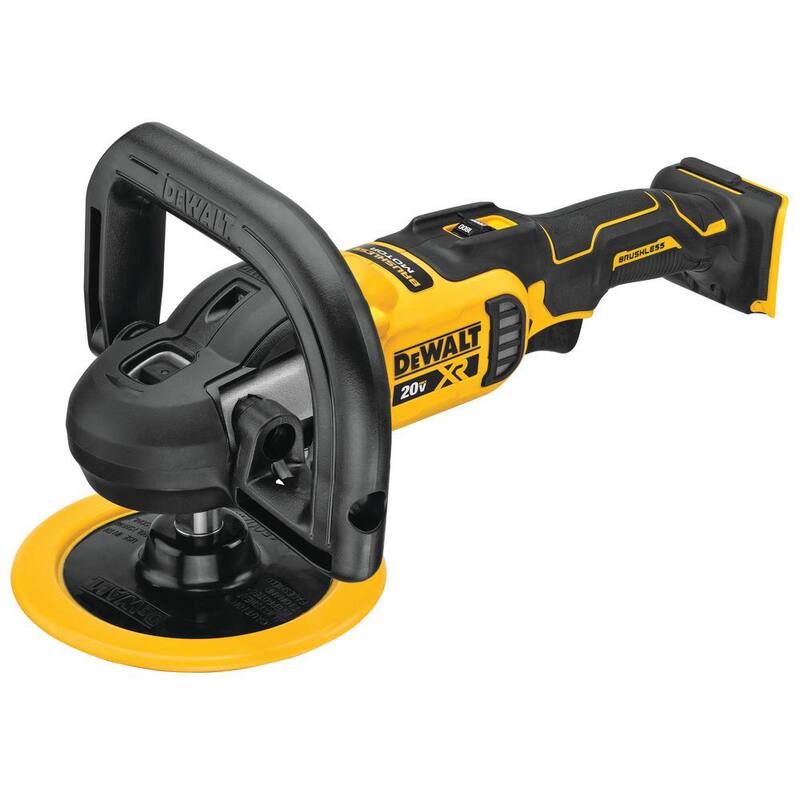 DEWALT 20V MAX XR Pulidora rotativa inalámbrica sin escobillas de 7 pulgadas con velocidad variable (Herramienta solamente) - DCM849B