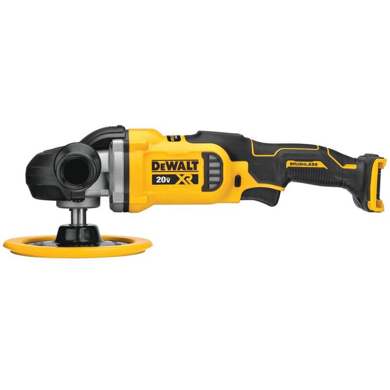 DEWALT 20V MAX XR Pulidora rotativa inalámbrica sin escobillas de 7 pulgadas con velocidad variable (Herramienta solamente) - DCM849B