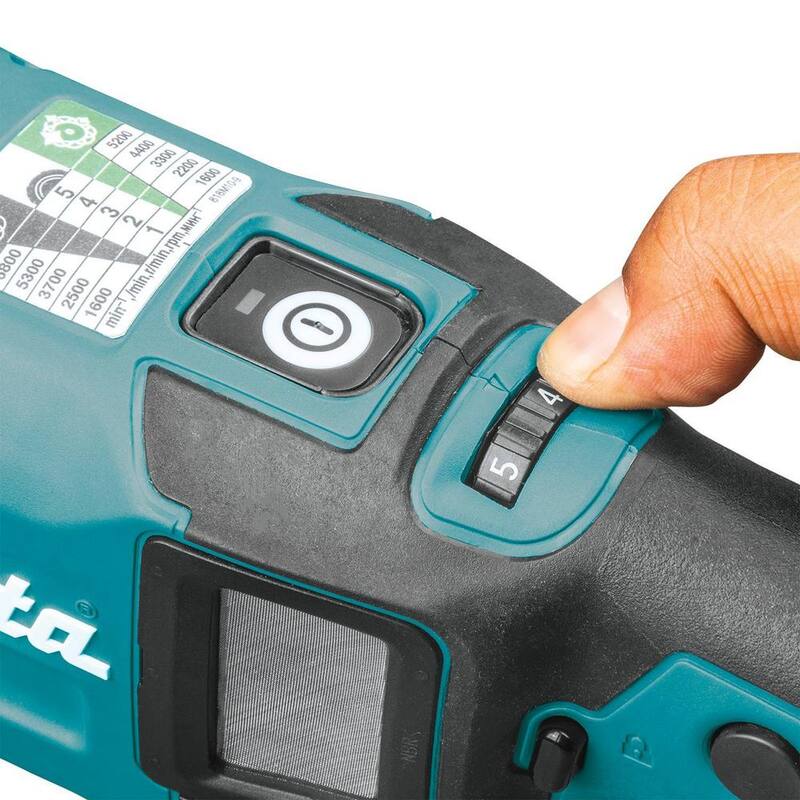Pulidora orbital aleatoria de doble acción sin escobillas inalámbrica de 5 pulgadas/6 pulgadas de litio-ion LXT de 18V de Makita (herramienta solamente) - XOP02Z