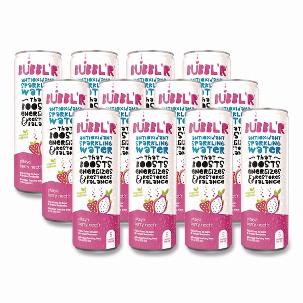 Bubblr Antioxidant Sparkling Water, Pitaya Berry Nect'r, 12PK - WIC39978