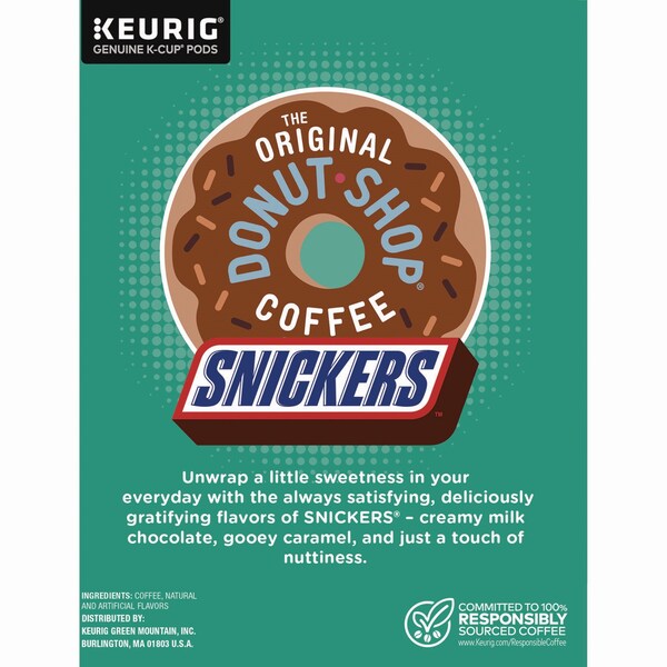 The Original Donut Shop SNICKERS Flavored Coffee K-Cups, 48PK - 5000373541