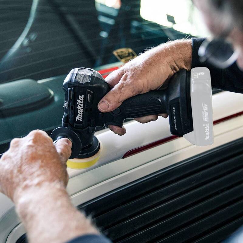 Makita 18V LXT Sub-Compact Lithium-Ion Brushless Cordless 3 in. Polisher/2 in. Sander (Herramienta Únicamente) - XVP01ZB