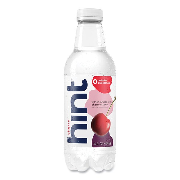 Hint Flavored Water, Cherry, 16 oz Bottle, 12PK - HNT00157