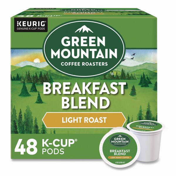 Green Mountain Coffee Breakfast Blend Coffee K-Cups, 0.31 oz, 48PK - 5000378739
