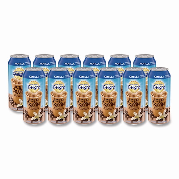 International Delight Iced Coffee, Vanilla, 15 oz Can, 12PK - WWI07823