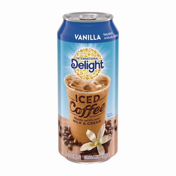 International Delight Iced Coffee, Vanilla, 15 oz Can, 12PK - WWI07823