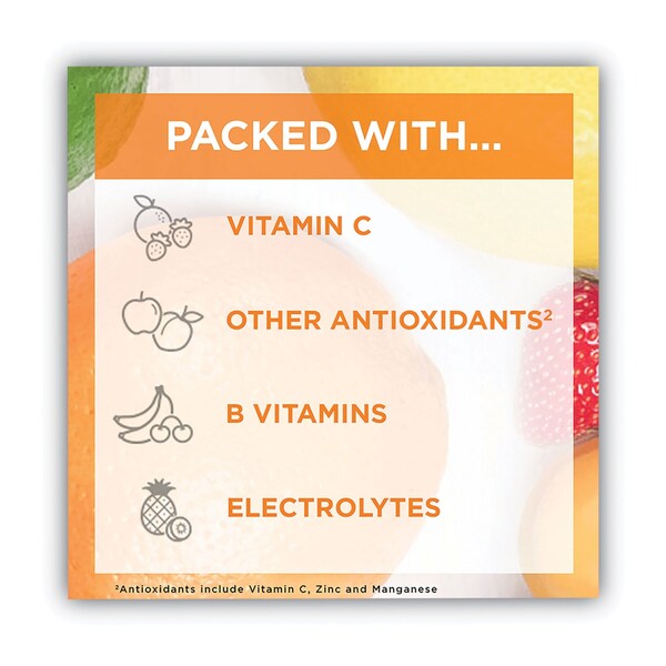 Emergen-C Immune+ Formula, 0.33 oz, Super Orange, 30 Packets - F85898100042T