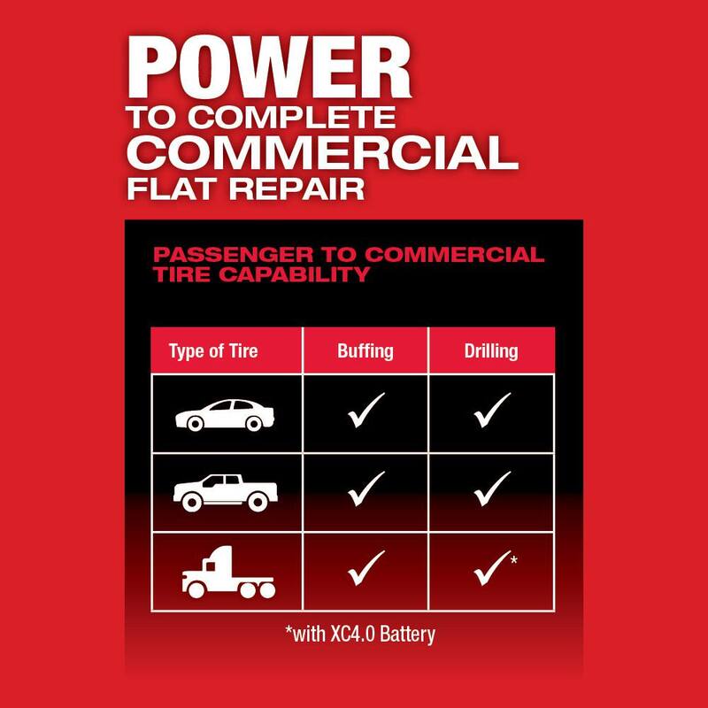 Milwaukee M12 FUEL 12V Lithium-Ion Brushless Low Speed Tire Buffer (Herramienta solamente) - 2409-20