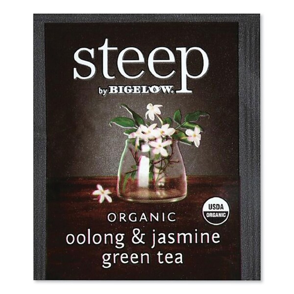 Bigelow Steep Tea, Oolong and Jasmine Green, 0.06 oz Tea Bag, 20PK - RCB17714