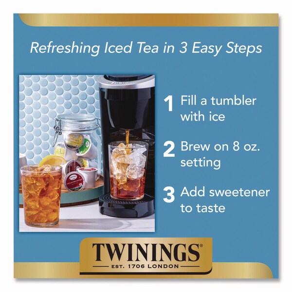Twinings Iced Tea K-Cups, Unsweetened Black, 24PK - TNA23048