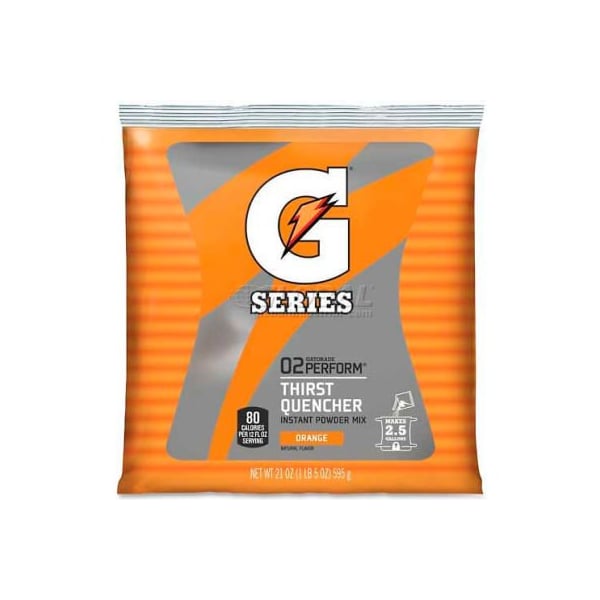 Quaker Foods Gatorade Thirst Quencher Mix Pouch, Orange, 21 oz., 1/Pack - QKR03970