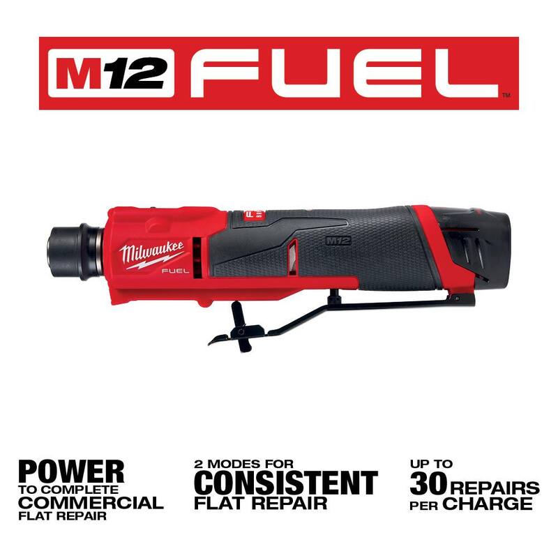 Kit de pulidora de neumáticos de baja velocidad Milwaukee M12 FUEL 12V de iones de litio sin escobillas con batería de 4.0 Ah y 2.0 Ah y mochila - 2409-22