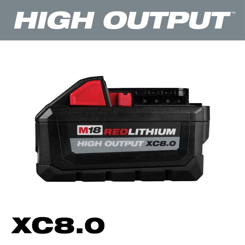 Pulidora inalámbrica con velocidad variable Milwaukee M18 FUEL 18V de 7 pulgadas con batería de alto rendimiento XC 8.0Ah - 2738-20-48-11-1880