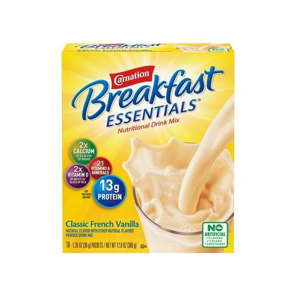 Carnation Carnation French Vanilla Breakfast Essentials Drink Mix 12.6 oz., PK6 - 10050000530622