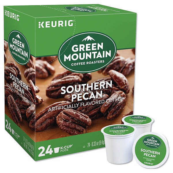 Green Mountain Coffee Coffee, Southern Pecans, Pod, Caffeinated, Ground, 1.98 lb, 96 PK - 6772