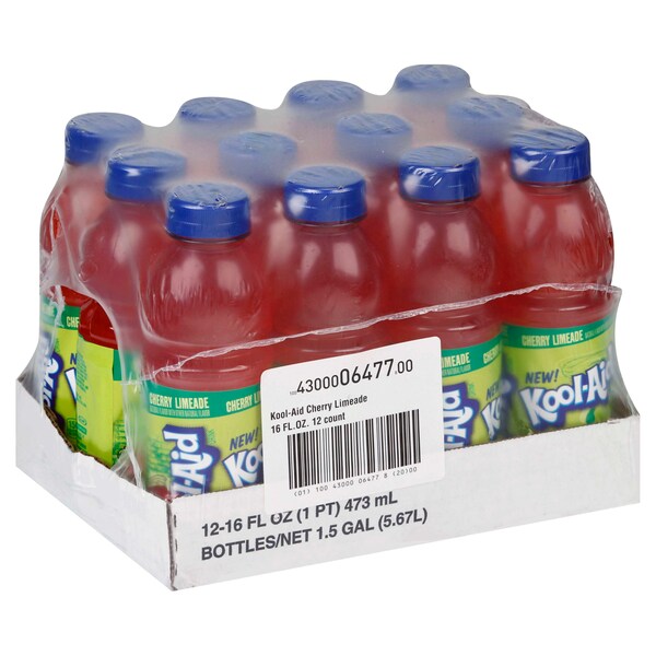 Kool-Aid Beverage Cherry Limeade Ready To Drink 16 fl. oz., PK12 - 10043000064778